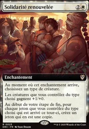 Solidarité renouvelée