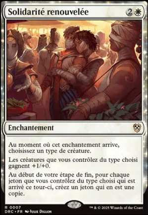 Solidarité renouvelée