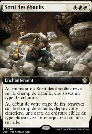 Sorti des éboulis