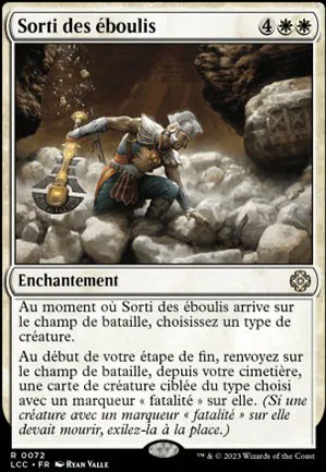 Sorti des éboulis