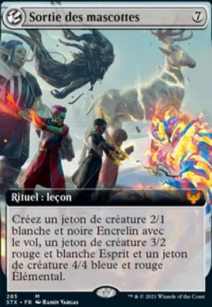 Sortie des mascottes