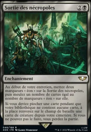 Sortie des nécropoles