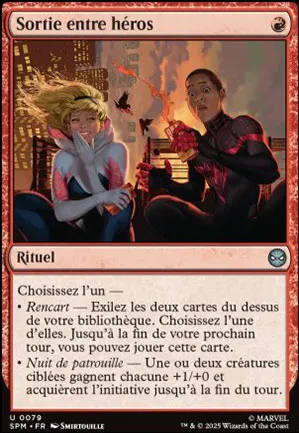 Sortie entre héros