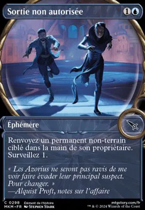 Sortie non autorisée