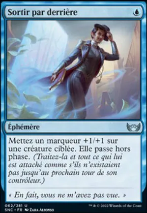 Sortir par derrière