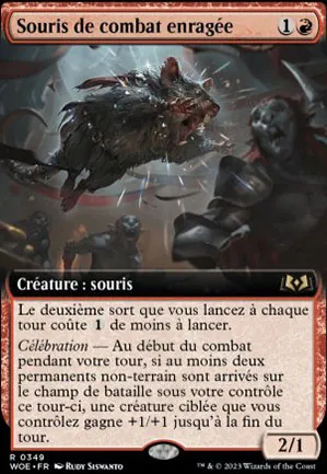 Souris de combat enragée