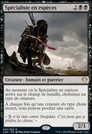 Spécialiste en espèces