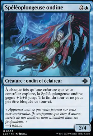 Spéléoplongeuse ondine