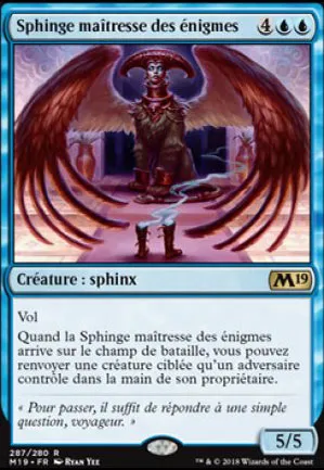 Sphinge maîtresse des énigmes