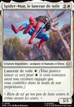 Spider-Man, le lanceur de toile