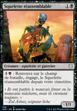 Squelette réassemblable
