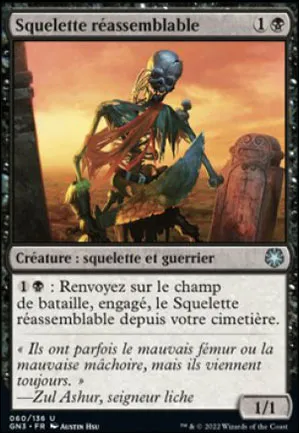 Squelette réassemblable