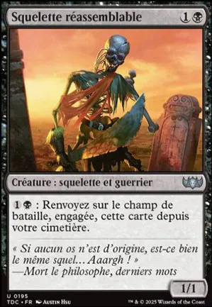 Squelette réassemblable