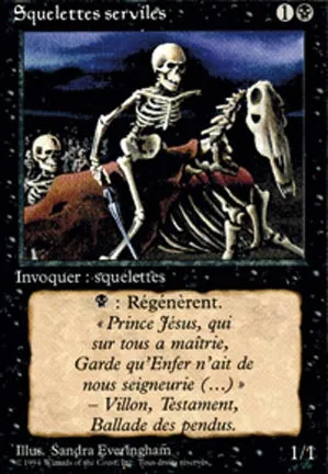 Squelettes serviles