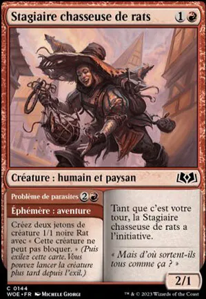 Stagiaire chasseuse de rats // Problème de parasites