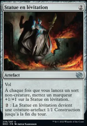 Statue en lévitation