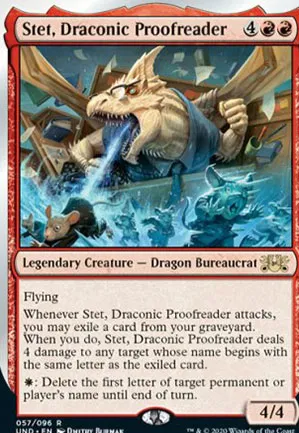 Stet, Draconic Proofreader