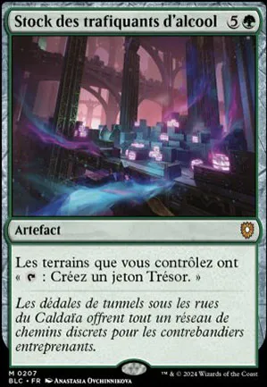 Stock des trafiquants d'alcool