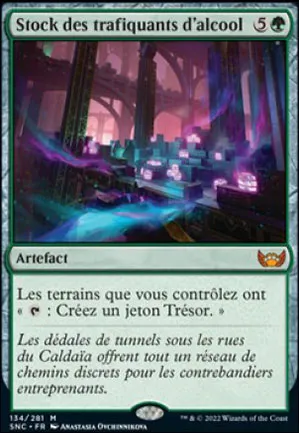 Stock des trafiquants d'alcool