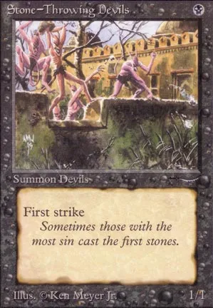 Stone-Throwing Devils