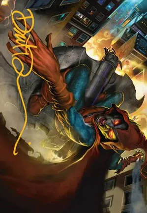 Super-Bouffon, maraudeur encapuchonné - Illustration