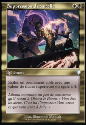 Suppression d'étincelle