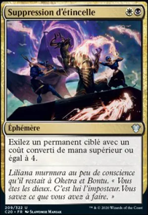Suppression d'étincelle