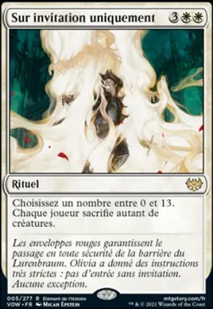 Sur invitation uniquement