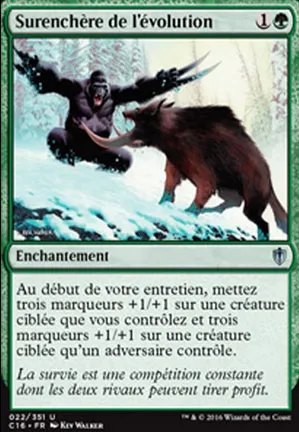 Surenchère de l'évolution
