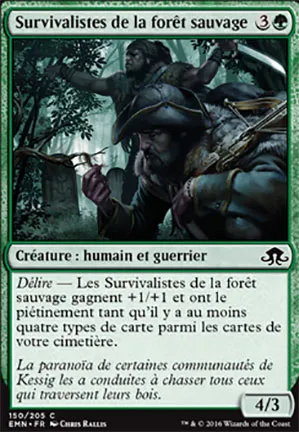 Survivalistes de la forêt sauvage