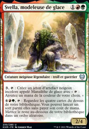 Svella, modeleuse de glace