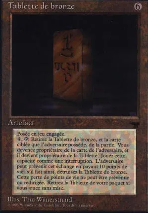 Tablette de bronze