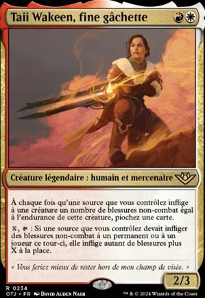 Taii Wakeen, fine gâchette