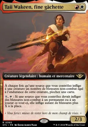 Taii Wakeen, fine gâchette
