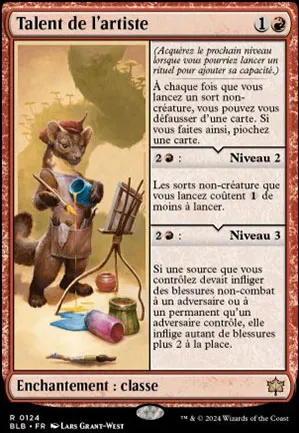 Talent de l'artiste