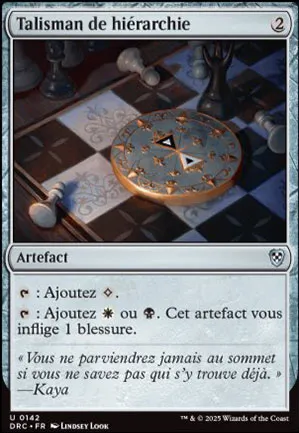 Talisman de hiérarchie