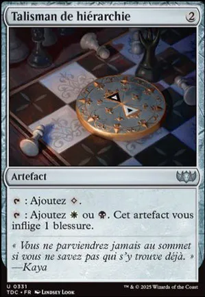 Talisman de hiérarchie