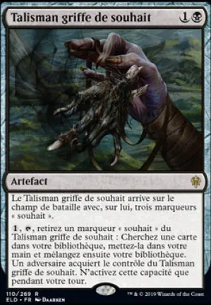 Talisman griffe de souhait