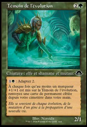 Témoin de l'évolution