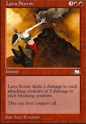 Tempête de lave