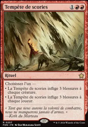 Tempête de scories