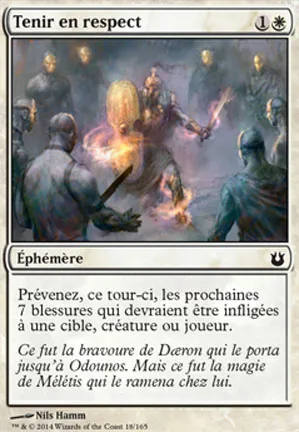 Tenir en respect