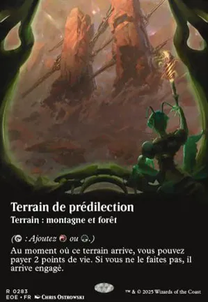 Terrain de prédilection