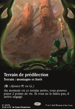 Terrain de prédilection