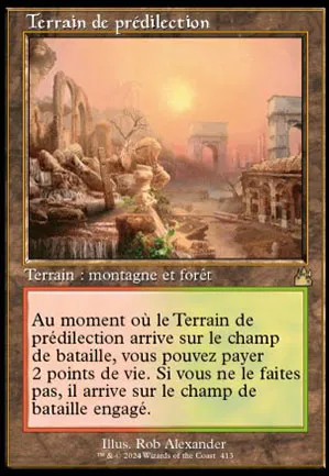 Terrain de prédilection