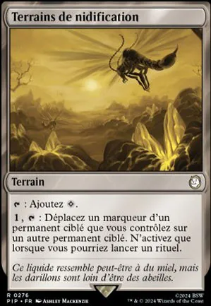 Terrains de nidification