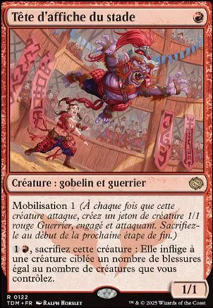 Tête d'affiche du stade
