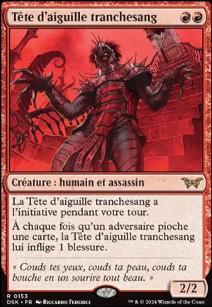 Tête d'aiguille tranchesang