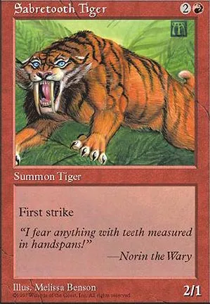 Tigre à dents de sabre