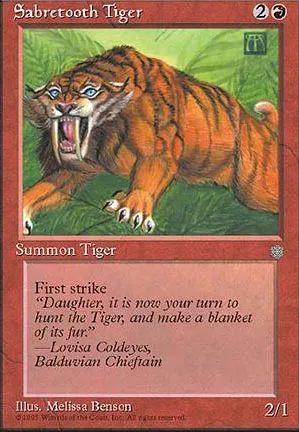 Tigre à dents de sabre